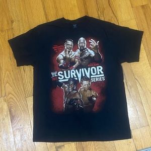 WWE Survivor Series 2011 Madison Square Garden New York T-Shirt L Wrestling VTG